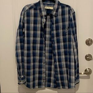 Blue plaid flannel